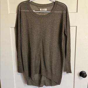 All Saints Olive Green Long Sleeve Lightweight Sweater